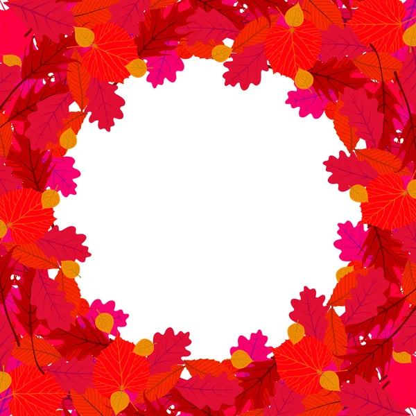 Vector background with autumn decor — Stock Vector