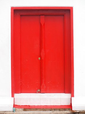 Antik kırmızı kapı Tay Tapınak