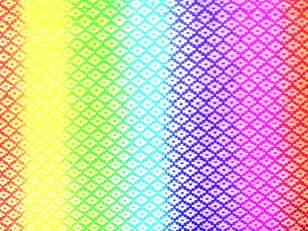 Rainbow polyester fabric texture — Stock Photo, Image