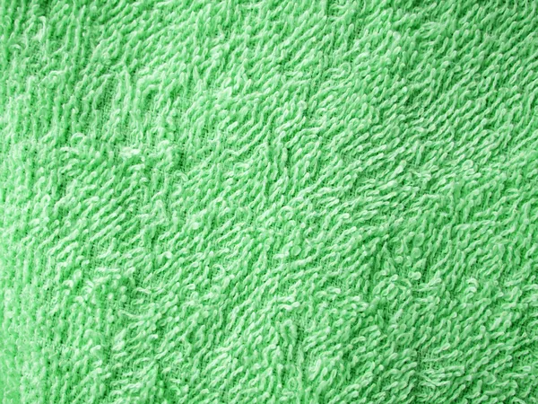 Green towel texture — Stock Photo, Image