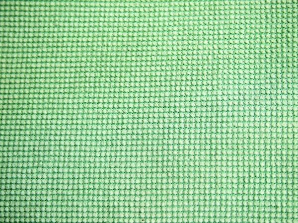 Green background, linen texture — Stock Photo, Image