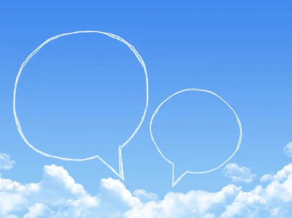 Σύννεφο σε σχήμα ως chat, όνειρο έννοια — Φωτογραφία Αρχείου
