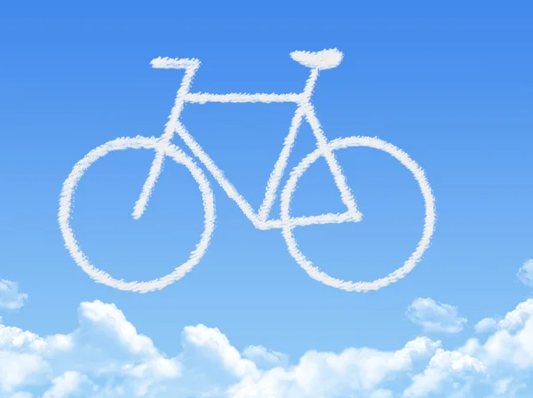 Nuvem em forma de bicicleta, conceito de sonho — Fotografia de Stock