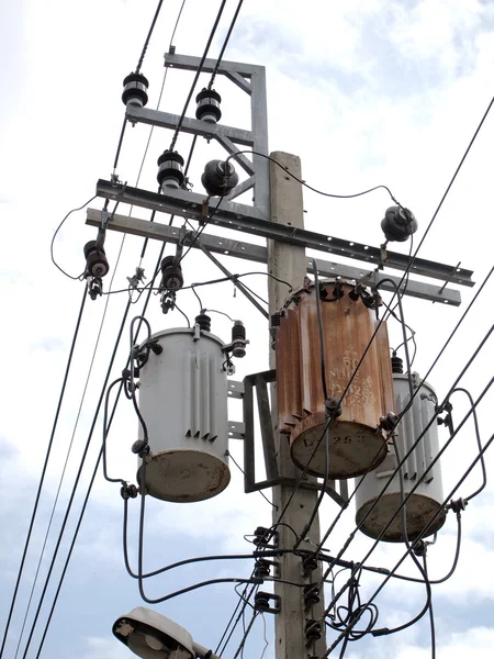 Po energii elektrycznej w Tajlandii — Zdjęcie stockowe