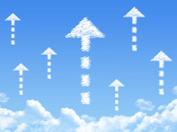 Sign on Cloud shaped ,dream concept — Stock Photo, Image