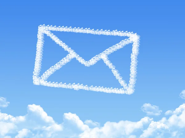Mail-Wolkenform — Stockfoto