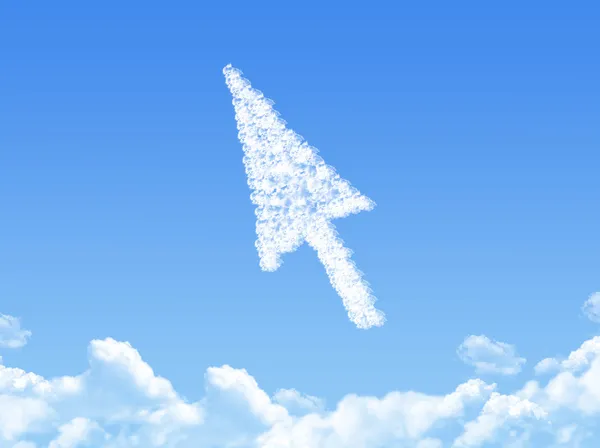 Nuvem em forma de seta — Fotografia de Stock