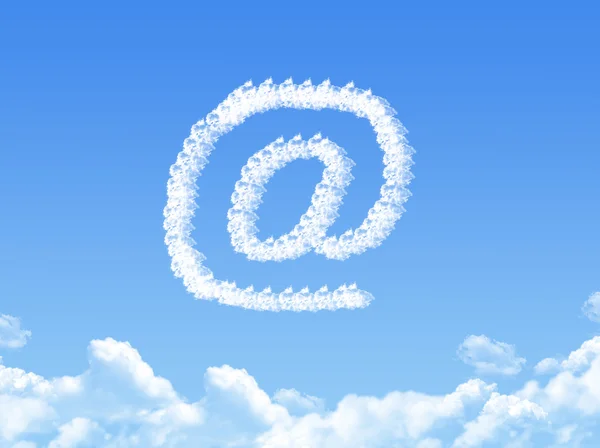 Mail-Wolkenform — Stockfoto