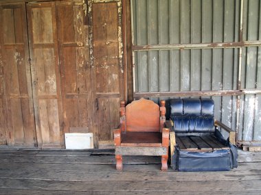 Tay eski evin ahşap duvar 