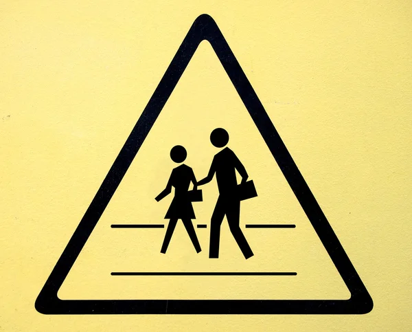 Das Schulwegschild — Stockfoto