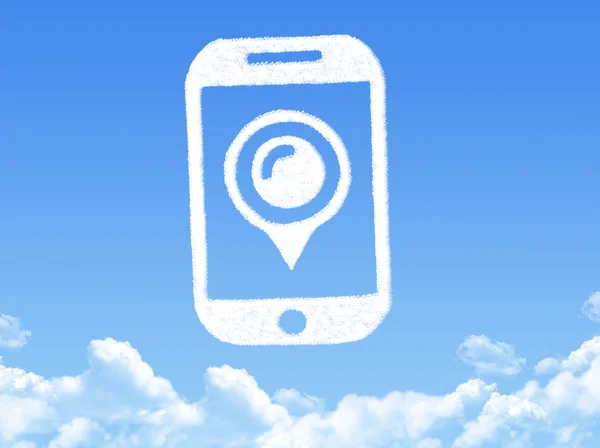 Wolkenform des Telefons — Stockfoto