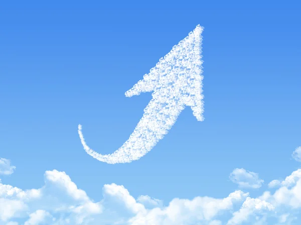 Arrow shaped cloud — Stock Photo, Image