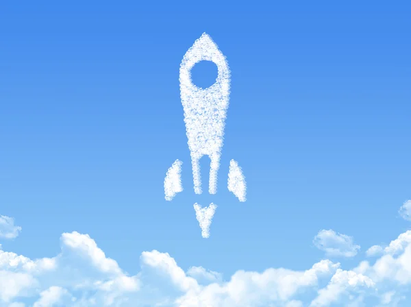 Raketenwolkenform — Stockfoto