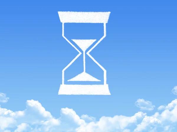 Bulut şeklinde kum saati — Stok fotoğraf