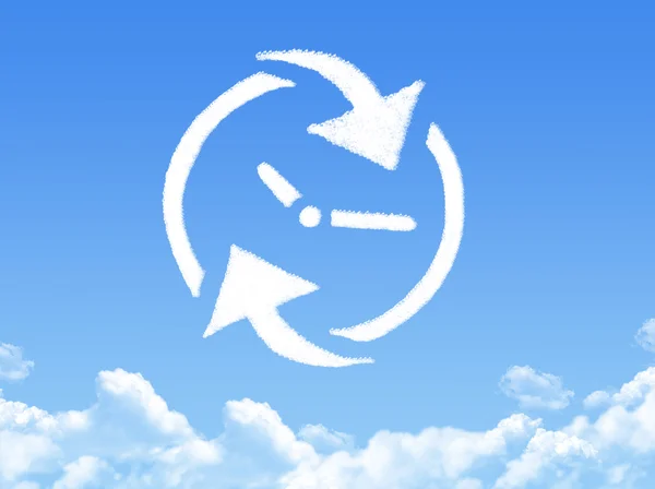 Uhr Wolkenform — Stockfoto