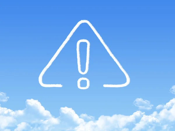 Exclamation cloud shape — Stock Photo, Image