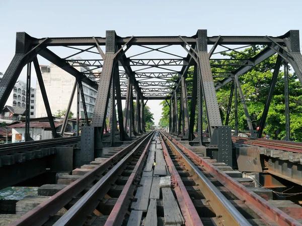 Railway bridge at Bangkok, Thailand — Stock Photo, Image