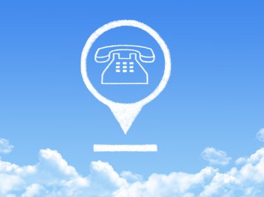 telefon konum işaretçisi bulut şekli