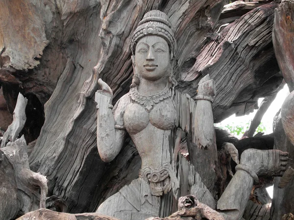 木雕艺术在古老的城市，泰国. — 图库照片