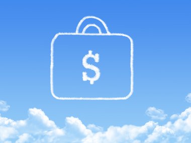 pénz táska felhő-alakzat