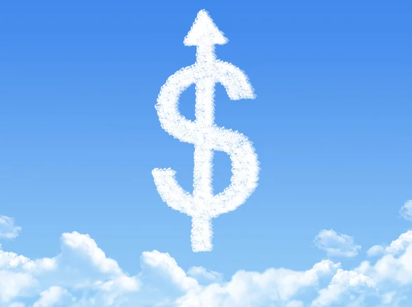 Dollar wolk vorm — Stockfoto
