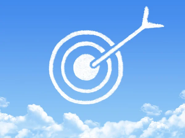 Elementos de diseño de flecha en forma de nube —  Fotos de Stock