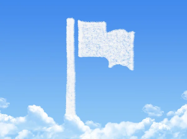 Flaga chmury w kształcie — Zdjęcie stockowe