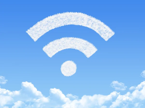 Wifi cloud shape — Stock Photo, Image
