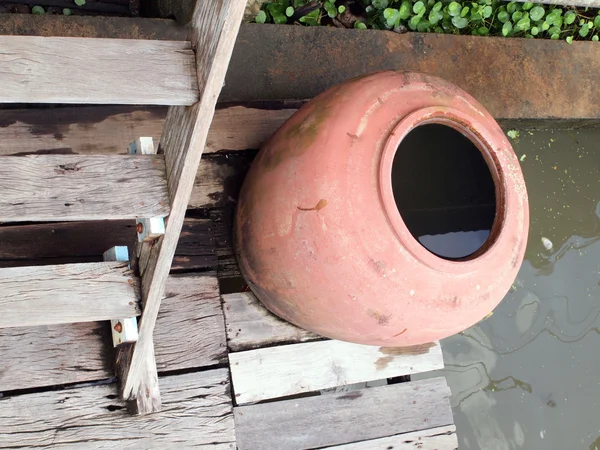 Thailand klei pot — Stockfoto