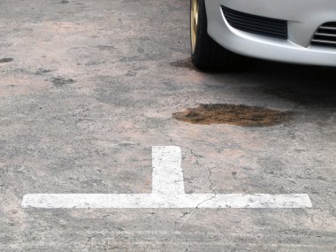 Kamu parkında park alanı.