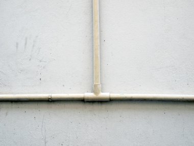 Sıhhi tesisat borusu sıva duvarı, endüstriyel grunge arka plan 