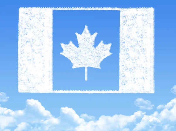 カナダの国旗雲の形状 — ストック写真
