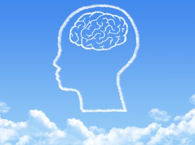 yaratıcı beyin fikir kavramı bulut şekli