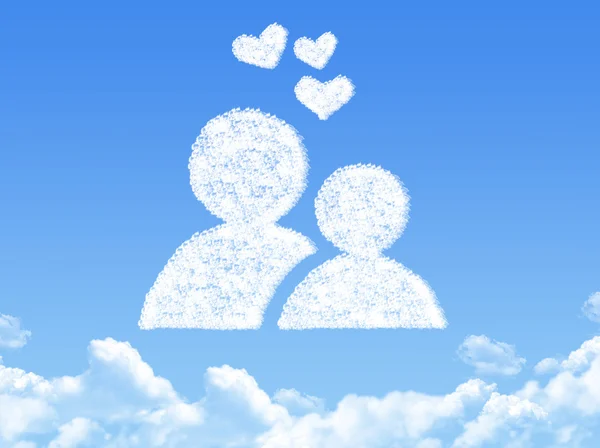 Concepto de amor nube forma —  Fotos de Stock