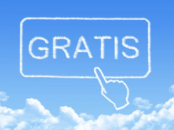 Gratis-Nachrichtenwolke — Stockfoto