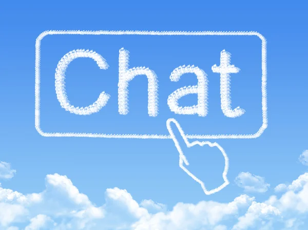 Forma del messaggio di chat cloud — Foto Stock
