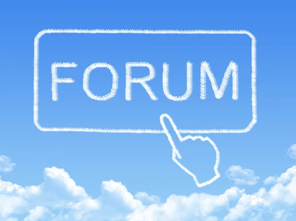 Forum wolk berichtshape — Stockfoto