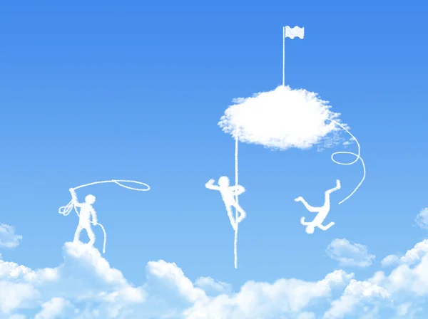 Seger konceptet moln form — Stockfoto