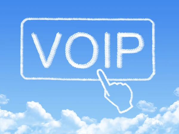 VOIP message cloud shape — Stock Photo, Image