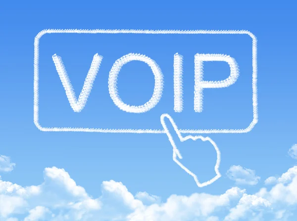 Voip 消息云的形状 — 图库照片