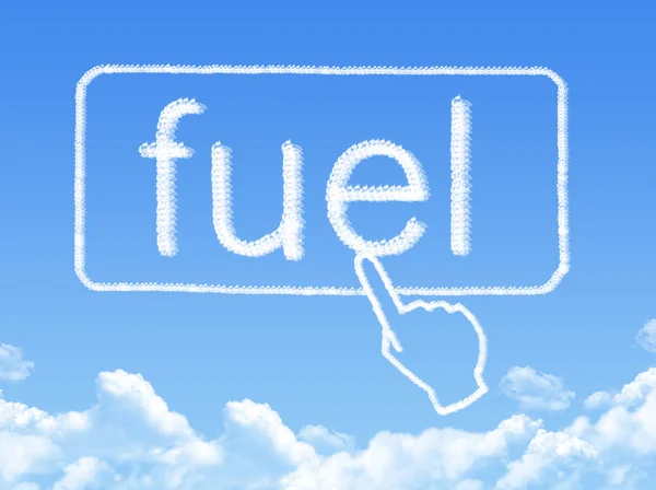 Üzemanyag üzenet felhő-alakzat — Stock Fotó