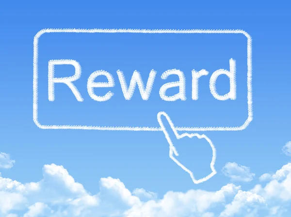 Reward message cloud shape — Stock Photo, Image