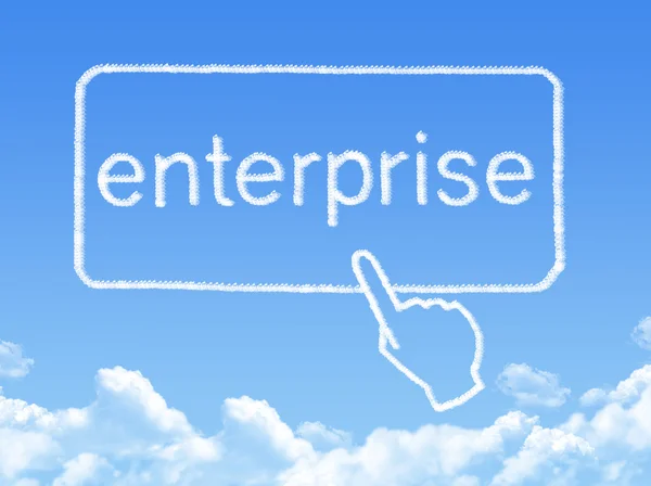 Forma del messaggio Enterprise cloud — Foto Stock