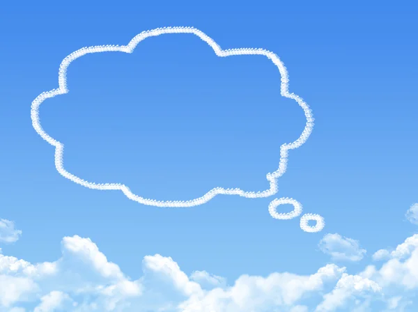 Bolhas de fala forma de nuvem — Fotografia de Stock