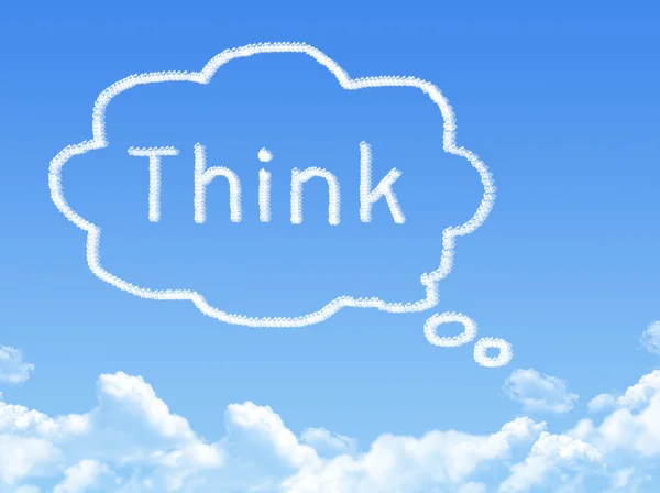 Speech bubbles cloud shape — Stock Photo, Image