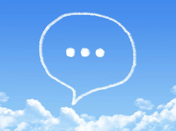 Burbujas de voz forma de nube —  Fotos de Stock
