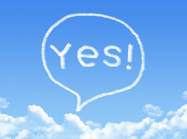 Tekstballonnen cloud vorm — Stockfoto