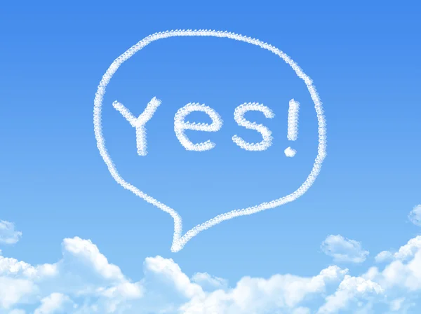 Speech bubbles cloud shape — Stock Photo, Image