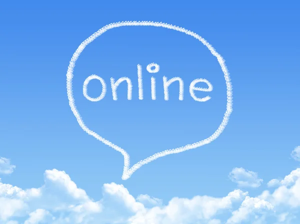 Speech bubbles cloud shape — Stock Photo, Image