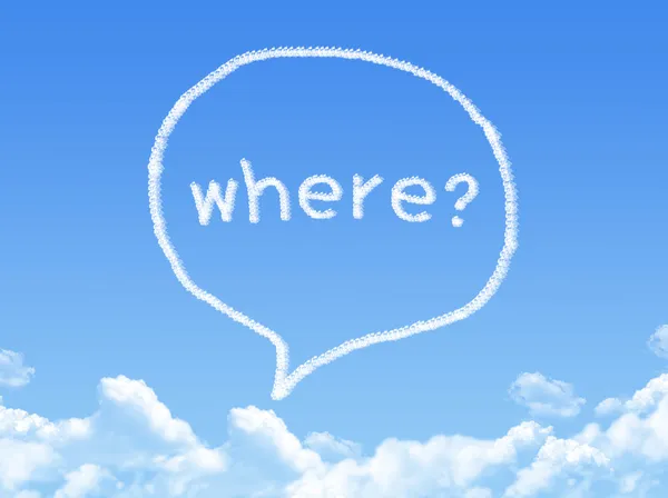 Speech bubbles cloud shape — Stock Photo, Image